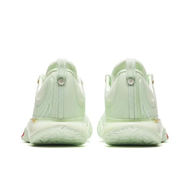 Anta GH5 Cushioning Rebound Low-Top Basketball Shoes Men's Green Gold-3