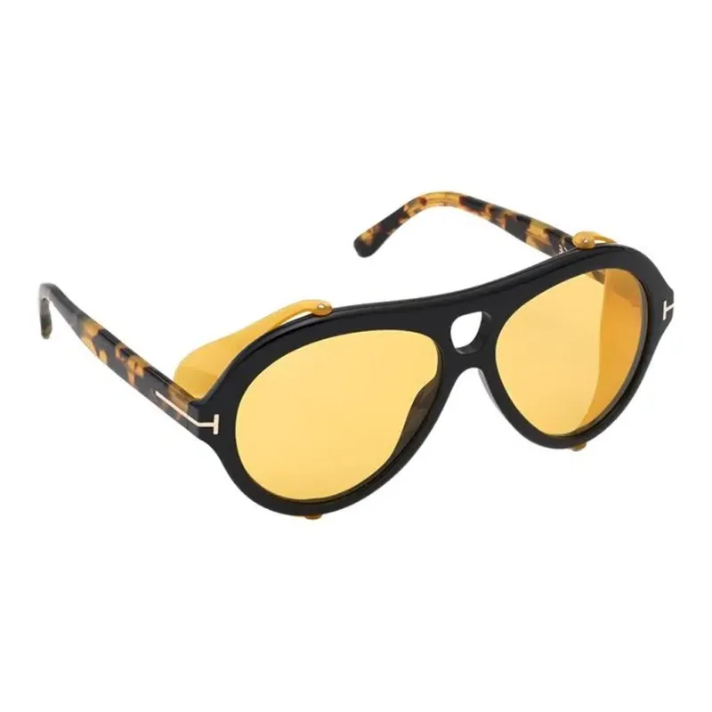 TOM FORD Acetate Aviator Sunglasses Men's Black-1