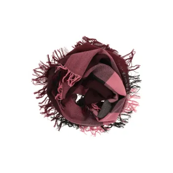 Burberry Milu Wool Knit Scarves Unisex Burgundy