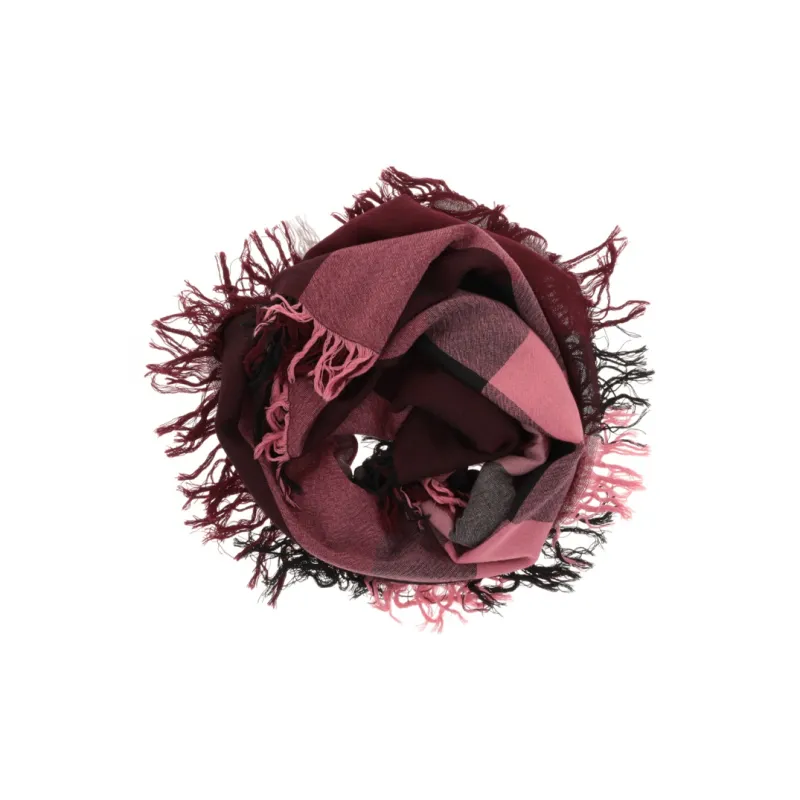 Burberry Milu Wool Knit Scarves Unisex Burgundy-0