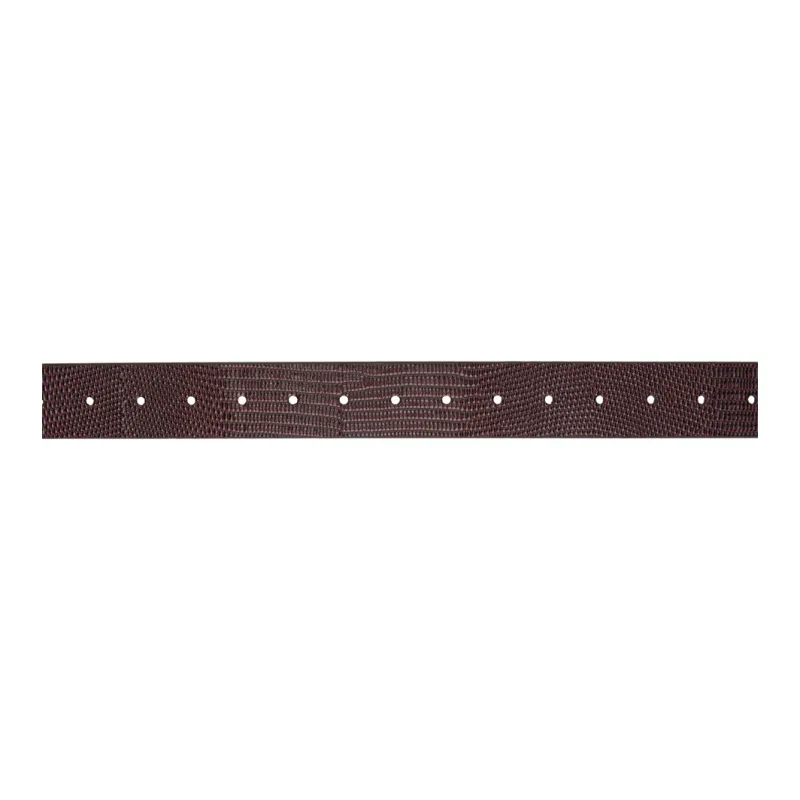 Vivienne Westwood Snakeskin Print Embossed Pin Buckle Leather Leather Belts Men's Burgundy Width: 3CM-1