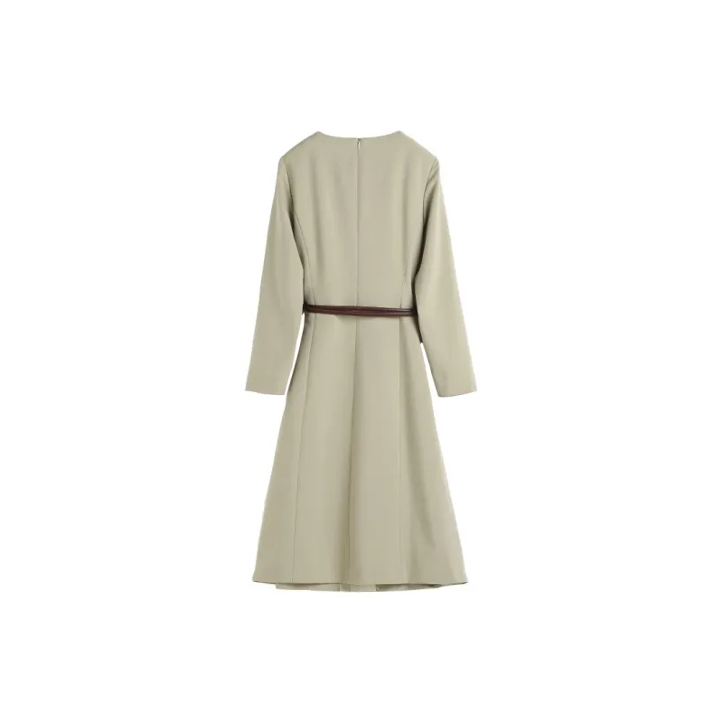Hang Yi Court Long Sleeved Dresses Women's-1
