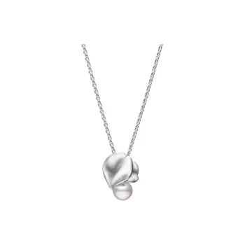 MIKIMOTO Rhodium-Plated Necklaces Unisex Silver