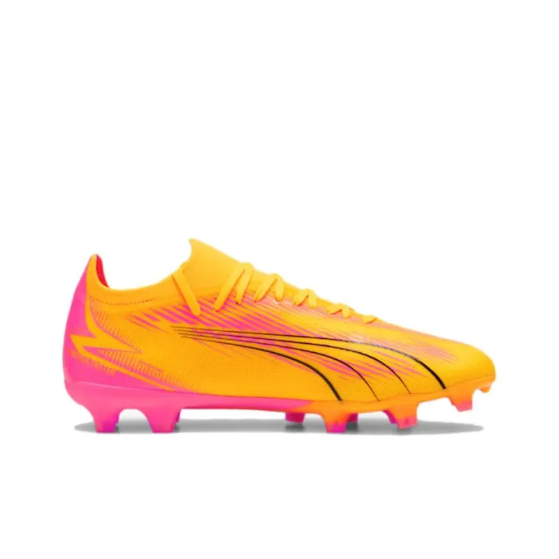 PUMA Ultra Match AG Short Rubber Studs FG Long Rubber Studs Anti Slip Wear Resistant Soccer Shoes Unisex Orange-1