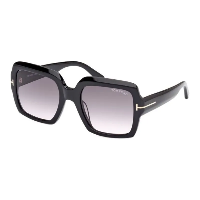 TOM FORD Plastic Square Sunglasses Unisex Black-0
