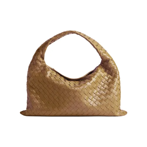 Bottega Veneta Cow Leather Handbag Shoulder Bag Small Size Women's Dark Almond Brown