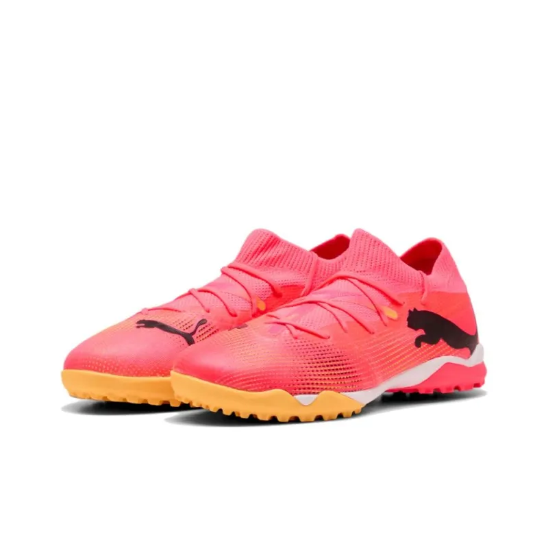 PUMA Future Match TT Rubber Broken Studs Slip Resistant Coverage Soccer Shoes Women's Pink Black-2