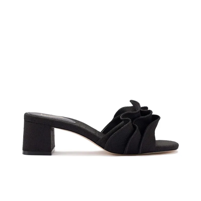 Larroude Slide Slippers 4.5cm Women's Black-1