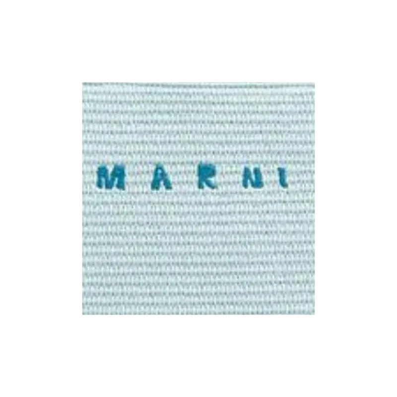 MARNI Polyamide With Leather One Shoulder Handbag Women's Blue-3