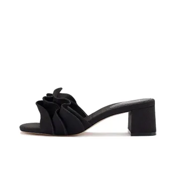 Larroude Slide Slippers 4.5cm Women's Black