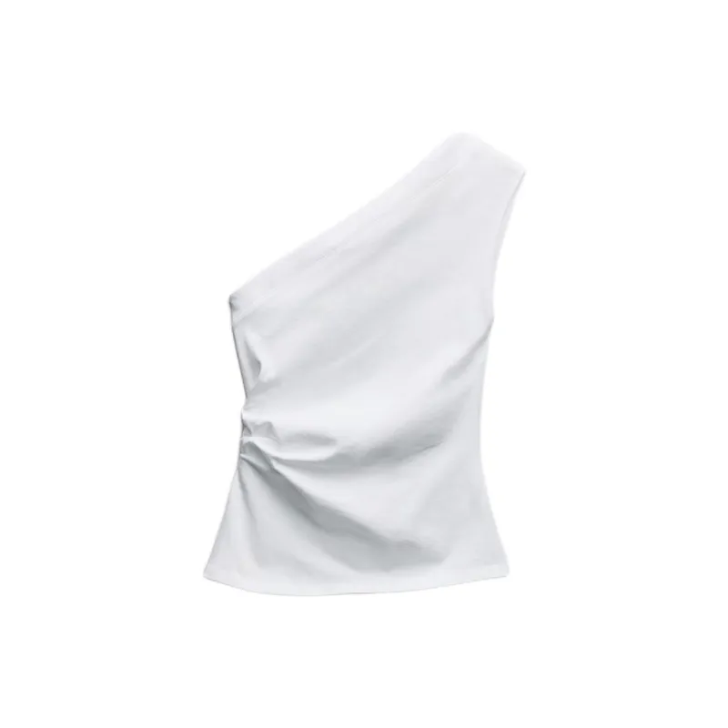 ZARA Tank Tops Women's White-1