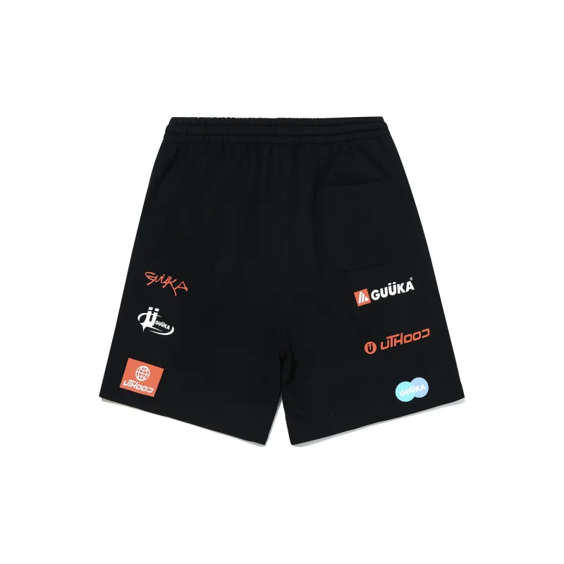 Guuka Knee Length Pants Men's Black-1