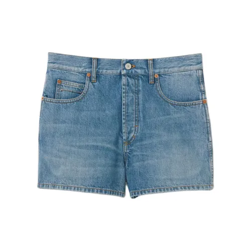 GUCCI Denim Shorts Women's Blue