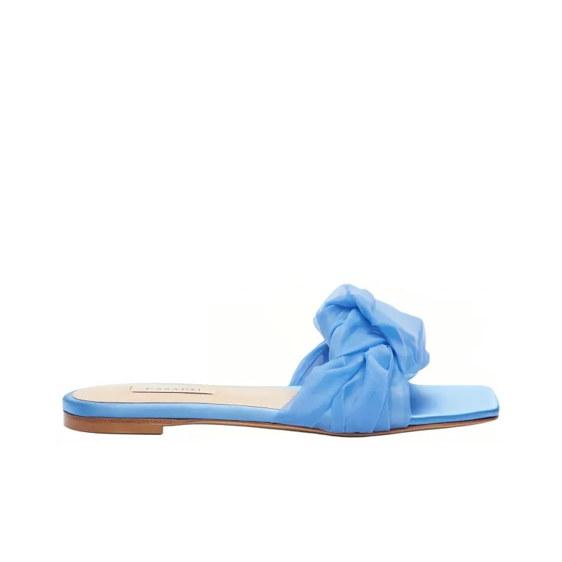 Casadei Geraldine Helen Pleated Slides-1