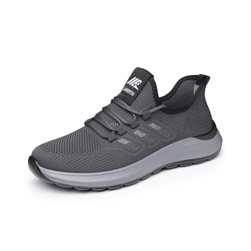 LAORENTOU Casual Shoes Men Low Top Gray-7