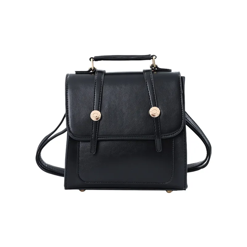 NATTY PU Backpack Small Size Women's Coffee/Black/Silver-1