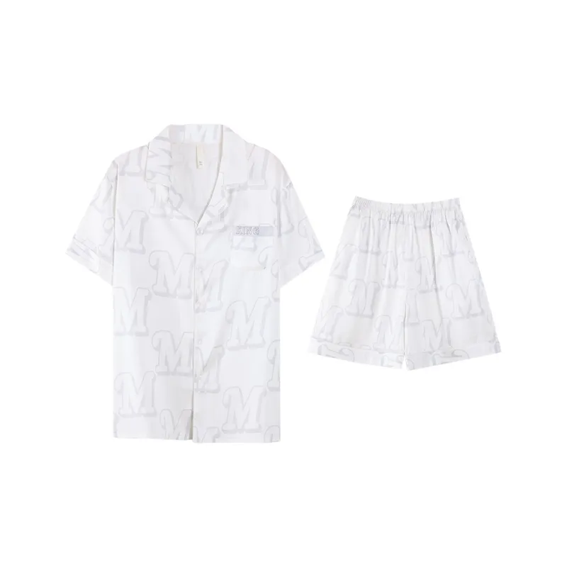 PBENO PD Pajama Set Men's White-0