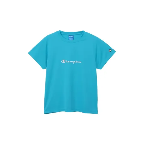 Champion T-Shirts Women's Turquoise Color