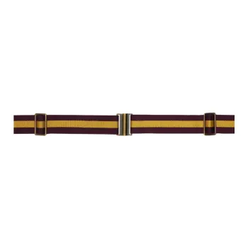 DRIES VAN NOTEN Woven Design Belt Women's Burgundy Width: 3CM