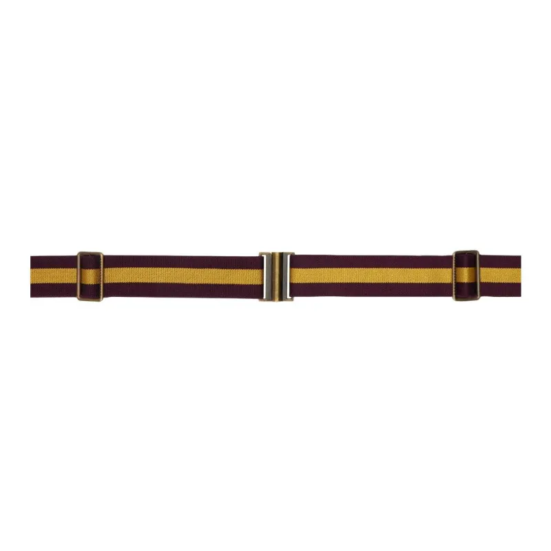 DRIES VAN NOTEN Woven Design Belt Women's Burgundy Width: 3CM-0