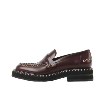 Chloe Noua Flat Shoes Women's Deep Red