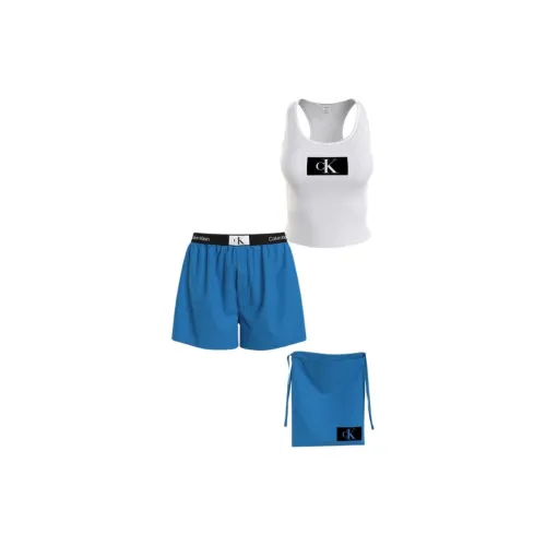 CK/Calvin Klein PJ IN A BAG Pajama Set With Bag Europe Version Women's Light Blue