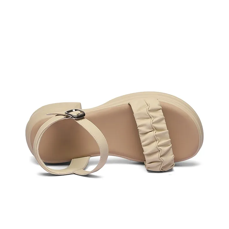 Golden Silk Rabbit Strap Sandals Women's-11