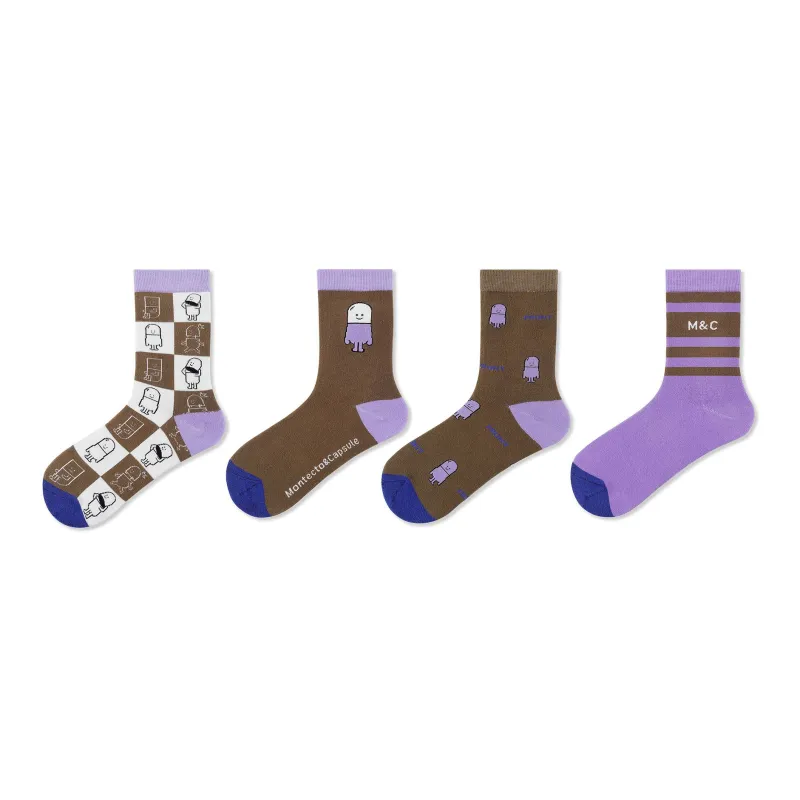 Montecto&Capsule Mid Calf Socks Unisex-0
