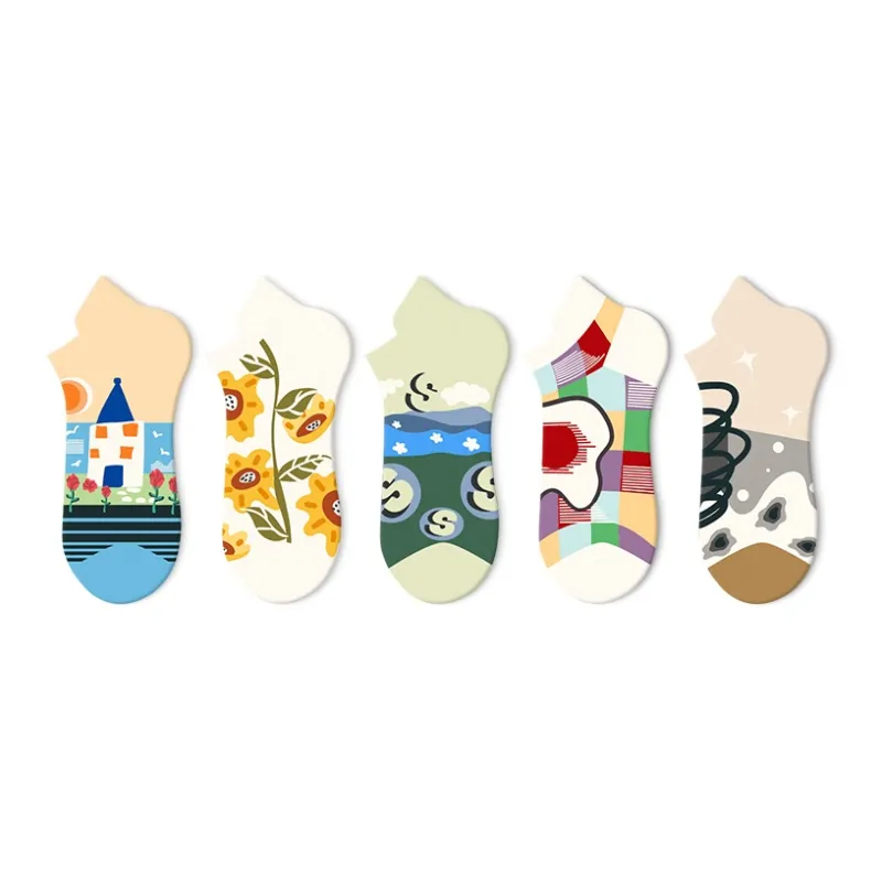 JKN Ankle Socks Unisex 5 Pack Gift Box Set Included-35