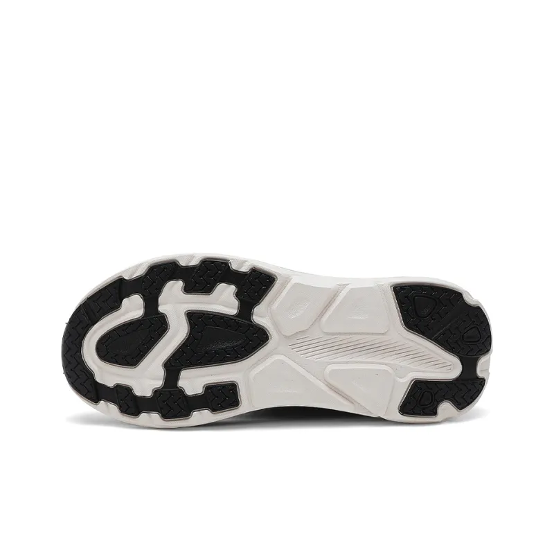 Warrior Breathable Lightweight Rebound Low Top Soft Cushion Midsole Casual Running Shoes Men's Black-5