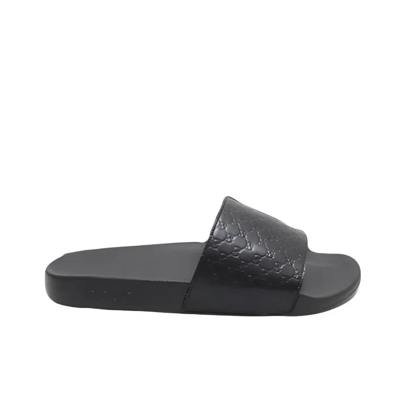 GUCCI MicroGUCCIssima Slide Black-1