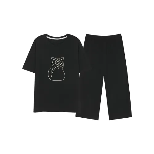 GOSO Pajama Set Women's Black Shades