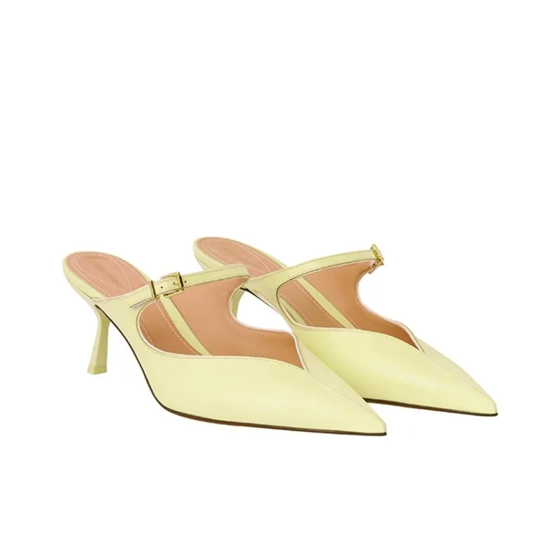 Zimmermann Closed Toe Slippers 6.5cm Women's Lemon-2