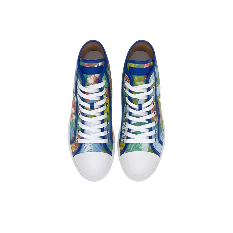 Roberto Cavalli High-Top Skateboard Shoes Men's Light Blue-3