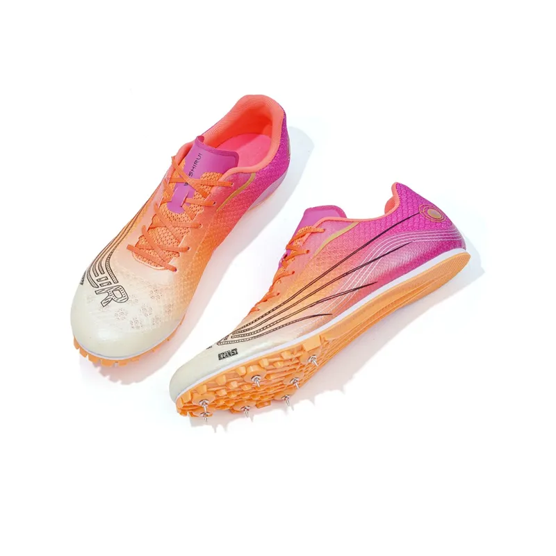 KZANSI Slip-Resistant Breathable Impact-Resistant Low-Top Steel Stud Sprint Running Shoes Unisex-17