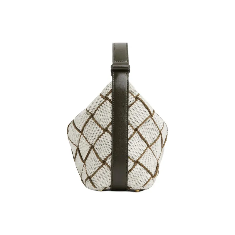 Bottega Veneta Polyester Handbag, Shoulder Bag Mini Women's Natural & Khaki-1