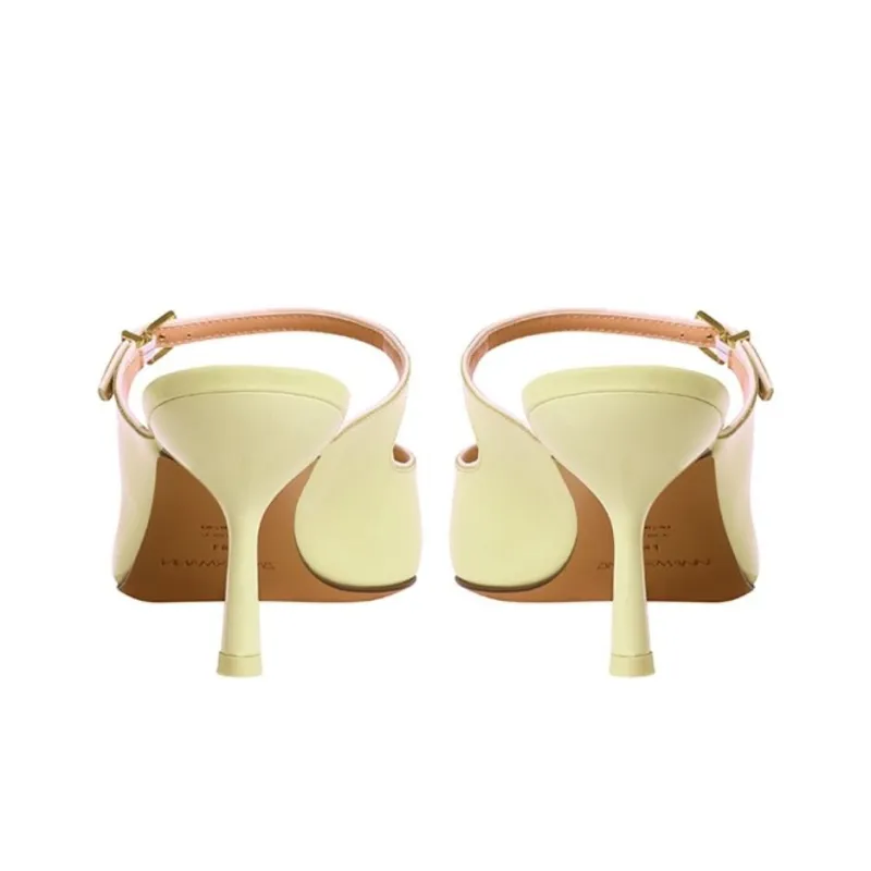 Zimmermann Closed Toe Slippers 6.5cm Women's Lemon-4