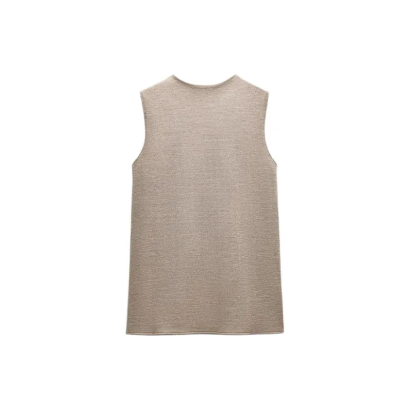 ZARA T Shirts Women's Brown-1