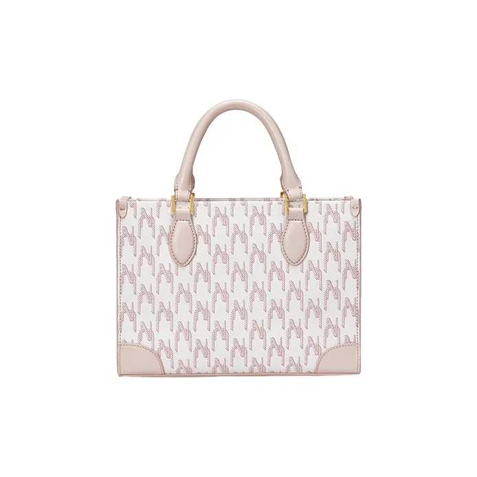 NUCELLE PVC One Shoulder Shoulder Bag Handbag Medium Size Women's Peachy Pink-3
