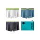 [3 Pack]White+Cerulean+Dark Gray