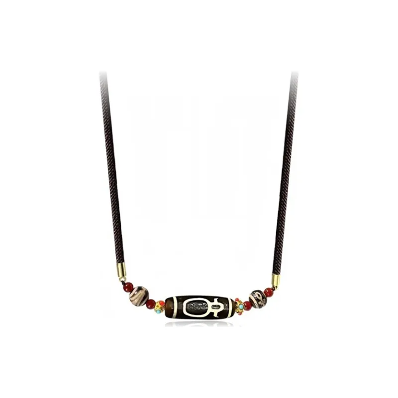 Chongqing Gold Store Chalcedony Jade Necklaces Unisex-2