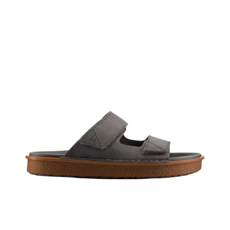 Clarks Quiet Slip-Resistant Abrasion-Resistant Slide Slippers Men's Gray-1