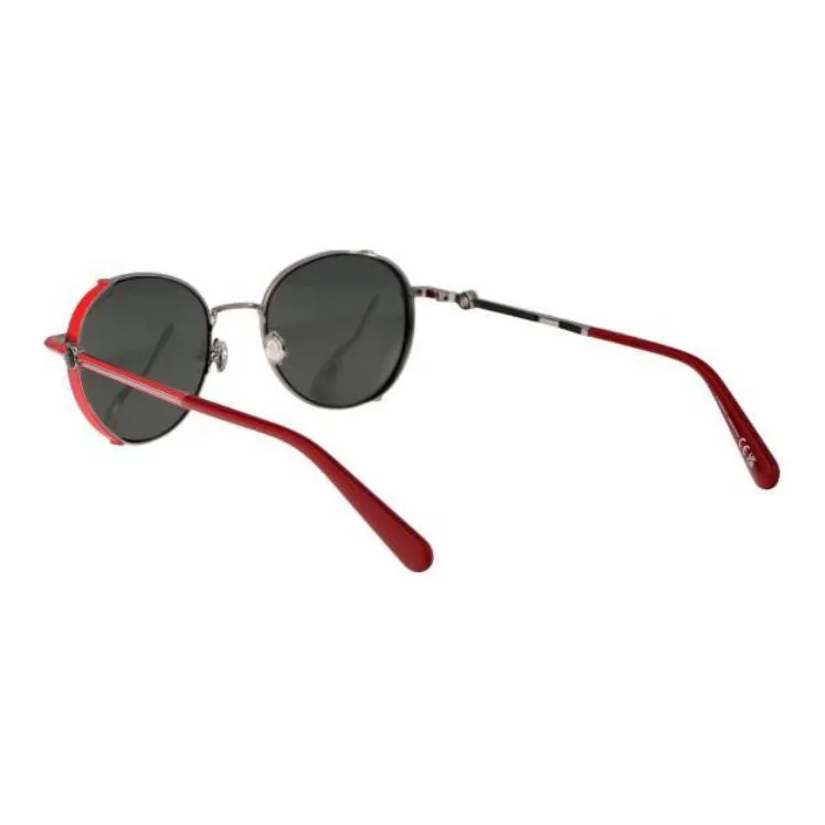 Moncler Metal Round Sunglasses Unisex Silver-3