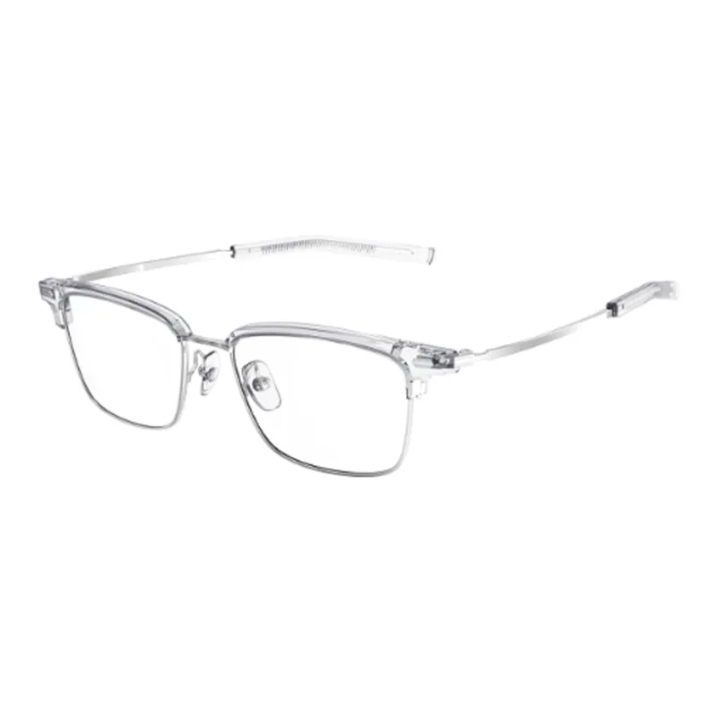 Four Nines Plate Frame Pure Titanium Irregular Shape Eyeglass Frames Unisex Transparent-0
