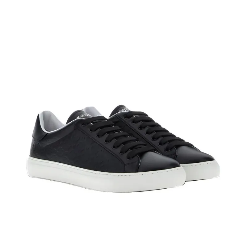 Roberto Cavalli Low-Top Skateboard Shoes Men's Black-2