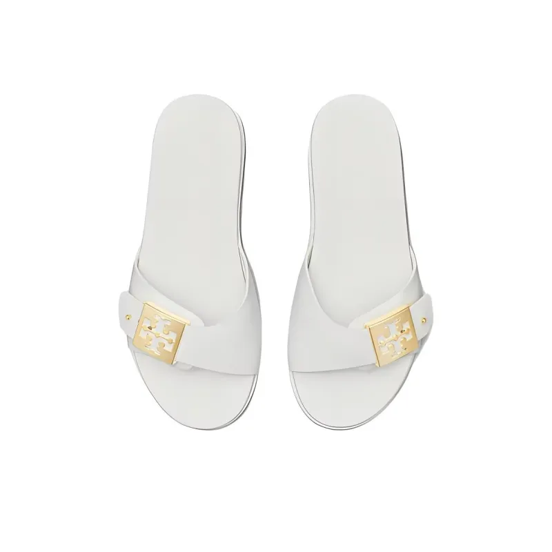 TORY BURCH Slide Slippers Women's White-3