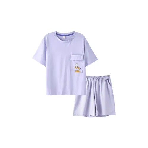 Fun Rabbit Pajama Set Women's Nebula Purple