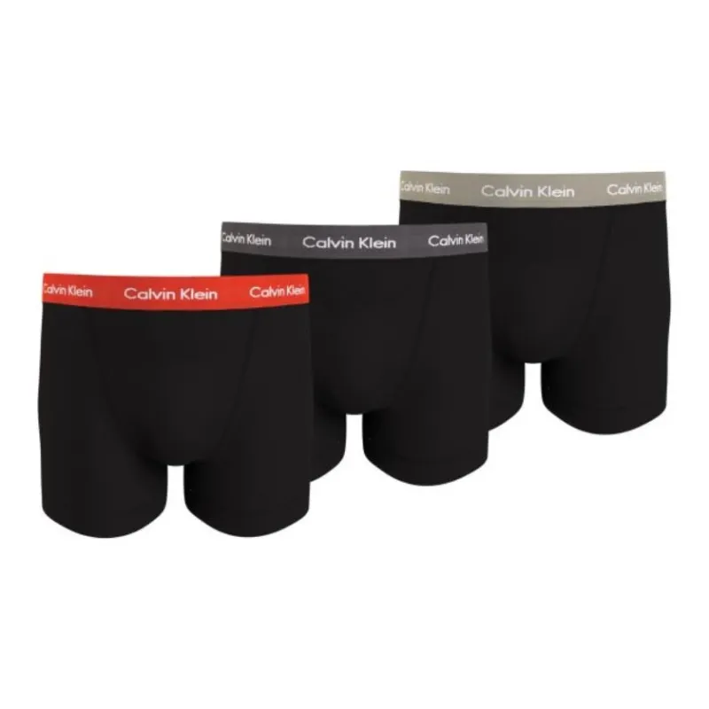 CK/Calvin Klein TRUNK 3PK Underpants Europe Version Men's 3 Pack Black-0
