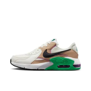 Nike Air Max Excee Slip Resistant And Breathable Low Top Casual Shoes Men's White Brown Green