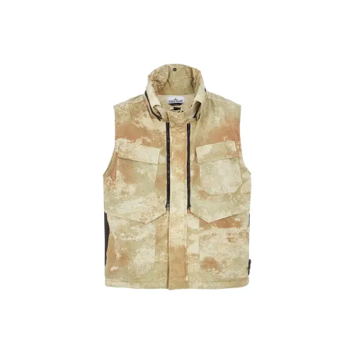 STONE ISLAND Camouflage Collection Vests Unisex Linen